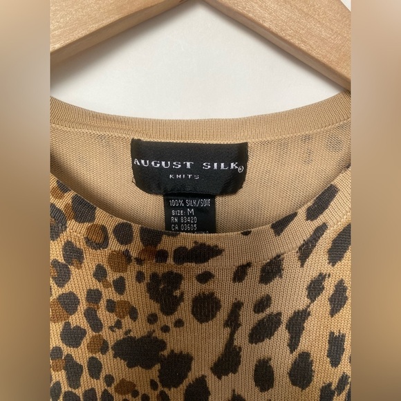 August Silk Animal Print vest tank size Medium - Picture 4 of 6